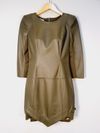 Vestido Juliana Sanmartin couro