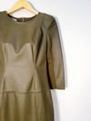 Vestido Juliana Sanmartin couro