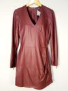 Vestido A. Brand couro