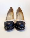 Scarpin Chanel CC Chain Bicolor