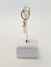 Argola laço em ouro amarelo 18K 