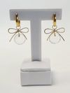 Argola laço em ouro amarelo 18K 