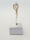Argola laço em ouro amarelo 18K 