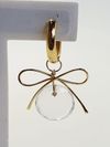 Argola laço em ouro amarelo 18K 