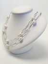 Colar em ouro branco 18K