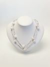 Colar em ouro branco 18K