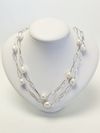 Colar em ouro branco 18K