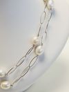 Colar em ouro branco 18K