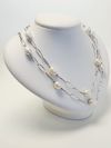 Colar em ouro branco 18K