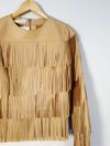 Blusa Juliana Sanmartin couro 