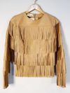 Blusa Juliana Sanmartin couro 