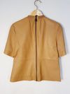Blusa Juliana Sanmartin couro 