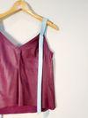 Blusa Juliana Sanmartin couro 