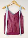 Blusa Juliana Sanmartin couro 