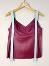 Blusa Juliana Sanmartin couro 