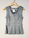 Blusa Juliana Sanmartin couro 