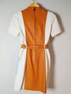 Vestido Juliana Sanmartin couro 