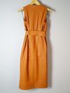 Vestido Juliana Sanmartin couro 