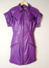 Vestido Juliana Sanmartin couro 