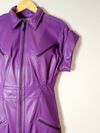 Vestido Juliana Sanmartin couro 