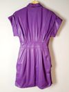 Vestido Juliana Sanmartin couro 