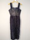 Vestido Juliana Sanmartin couro 