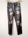 Calça Juliana Sanmartin couro