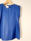 Blusa Juliana Sanmartin couro 