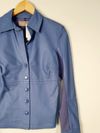Camisa Juliana Sanmartin couro 