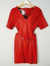 Vestido Juliana Sanmartin couro