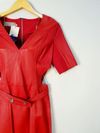 Vestido Juliana Sanmartin couro