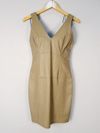 Vestido Juliana Sanmartin couro