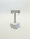 Argola em ouro branco 18K