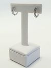 Argola em ouro branco 18K