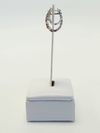 Argola em ouro branco 18K