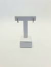 Argola em ouro branco 18K