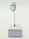 Argola em ouro branco 18K