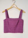 Blusa Cropped Mixed