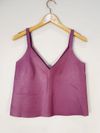 Blusa em couro