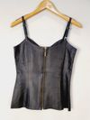 Blusa Vanutti couro