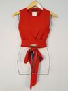 Blusa Cropped Animale tricot