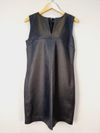 Vestido Angela Xavier couro