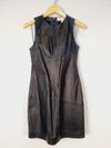 Vestido Shoulder couro