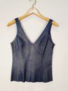 Blusa em couro