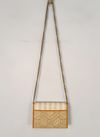 Bolsa Gucci GG Marmont Raffia Wallet on Chain 