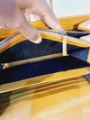 Bolsa Gucci GG Marmont Raffia Wallet on Chain 