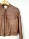 Jaqueta Shoulder couro