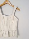 Blusa Cropped Zinnia couro