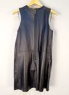 Vestido Carina Duek couro