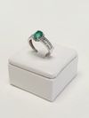 Anel em ouro branco 18K